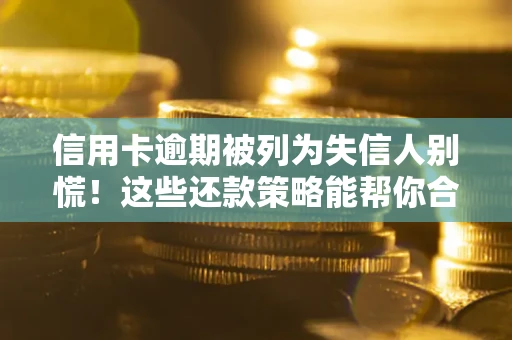 济南信用卡逾期被列为失信人别慌！这些还款策略能帮你合法止损