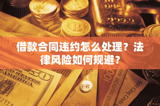 济南借款合同违约怎么处理？法律风险如何规避？