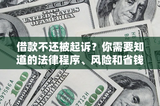 济南借款不还被起诉？你需要知道的法律程序、风险和省钱技巧